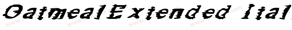 OatmealExtended Italic字体转换